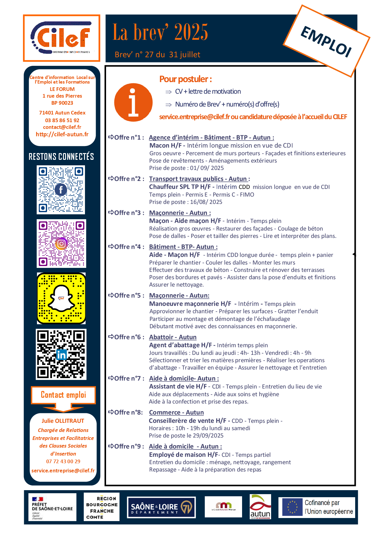 brev'emploi 27