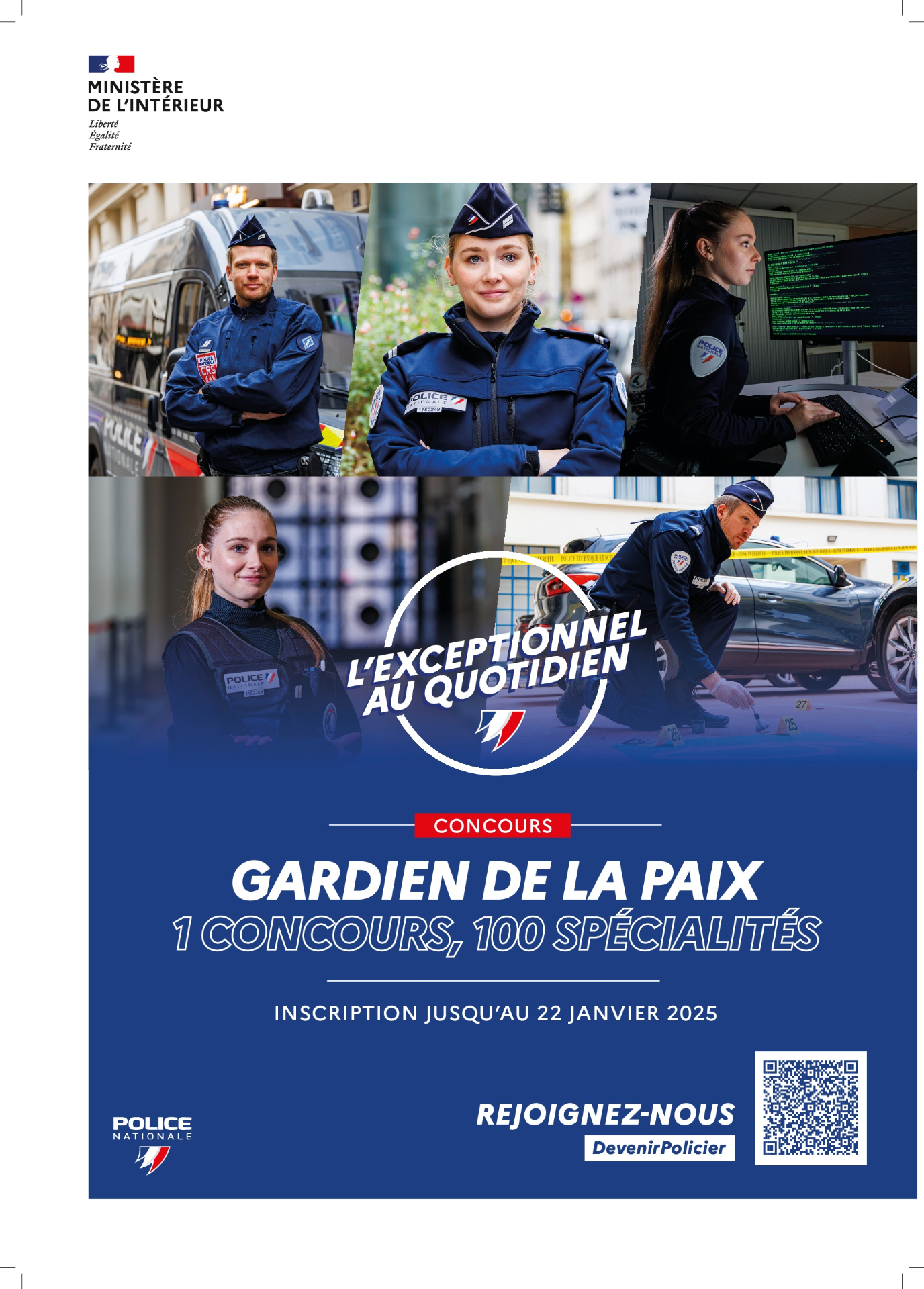 Concours gardien de la paix